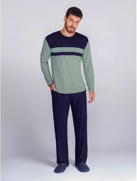Pijama Masculino Manga Longa Julian