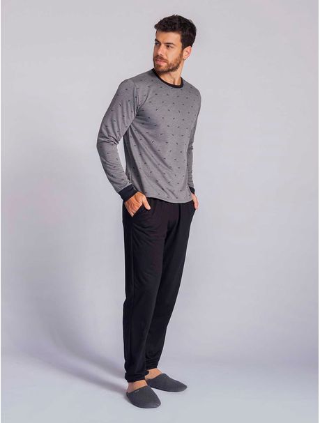 Pijama Masculino Manga Longa Henry