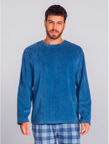 Pijama Soft Masculino Manga Longa Mike