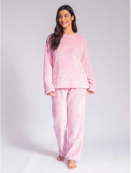 Pijama Soft Feminino Manga Longa Happy Bubbles