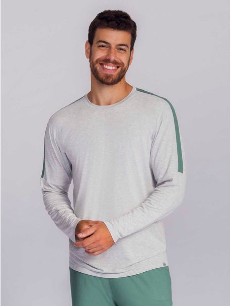Pijama Masculino Manga Longa Evan