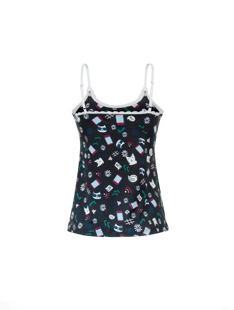 Short Doll Alças Phone Black