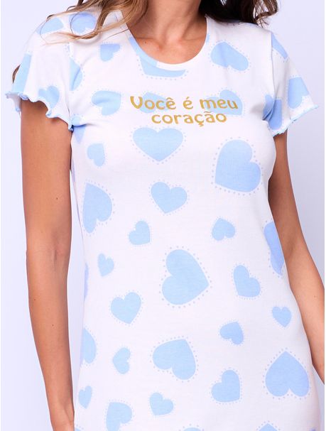 Camisola Manga Curta Meu Coração