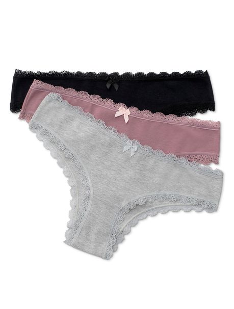 Kit Com 3 Calcinhas Boneca Confort Mescla