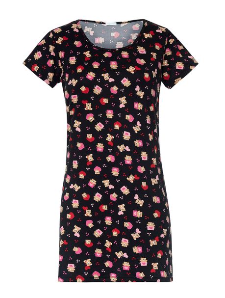 Camisola Manga Curta Ursito Black