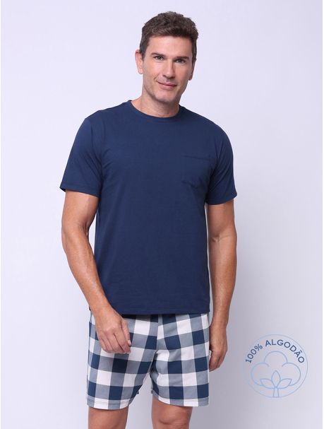 Pijama Masculino Manga Curta You And Me