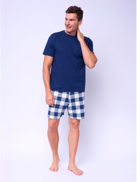 Pijama Masculino Manga Curta You And Me