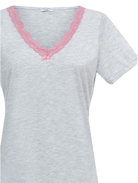 Pijama Feminino Capri Manga Curta Classic