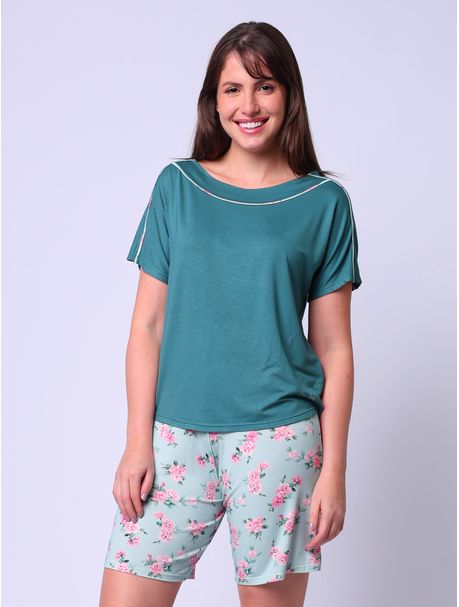 Bermudoll Manga Curta Rosemery