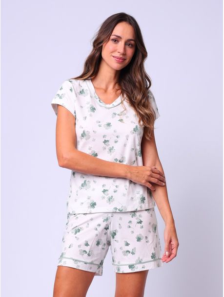 Short Doll Manga Curta Botanic