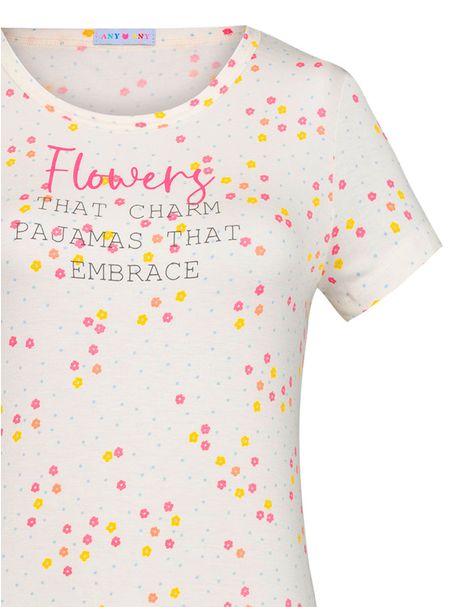 Camisola Manga Curta Florzinha