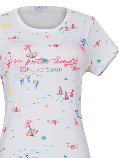 Camisola Manga Curta Praia