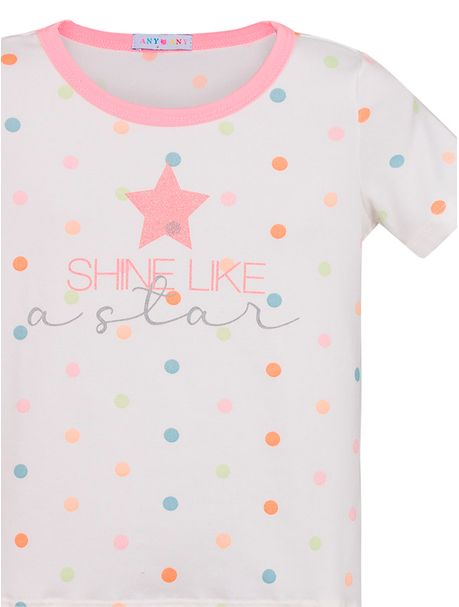 Short Doll Infantil Manga Curta Listras Color