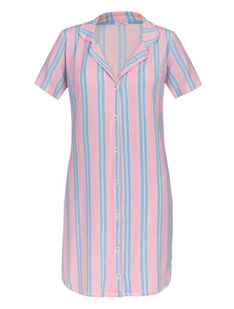 Camisola Manga Curta Aberta Listras