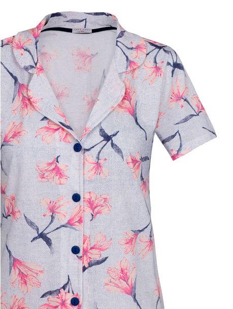 Camisola Manga Curta Aberta Astromelia