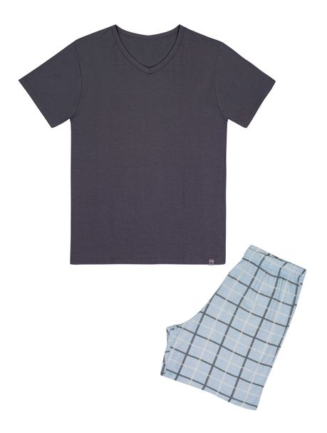 Pijama Masculino Manga Curta Kai