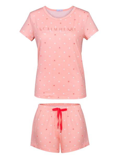 Short Doll Manga Curta Coração Rose