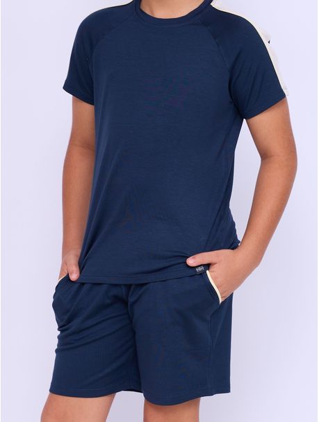 Pijama Infantil Menino Manga Curta Lino