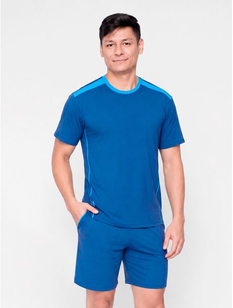 Pijama Masculino Manga Curta Marco